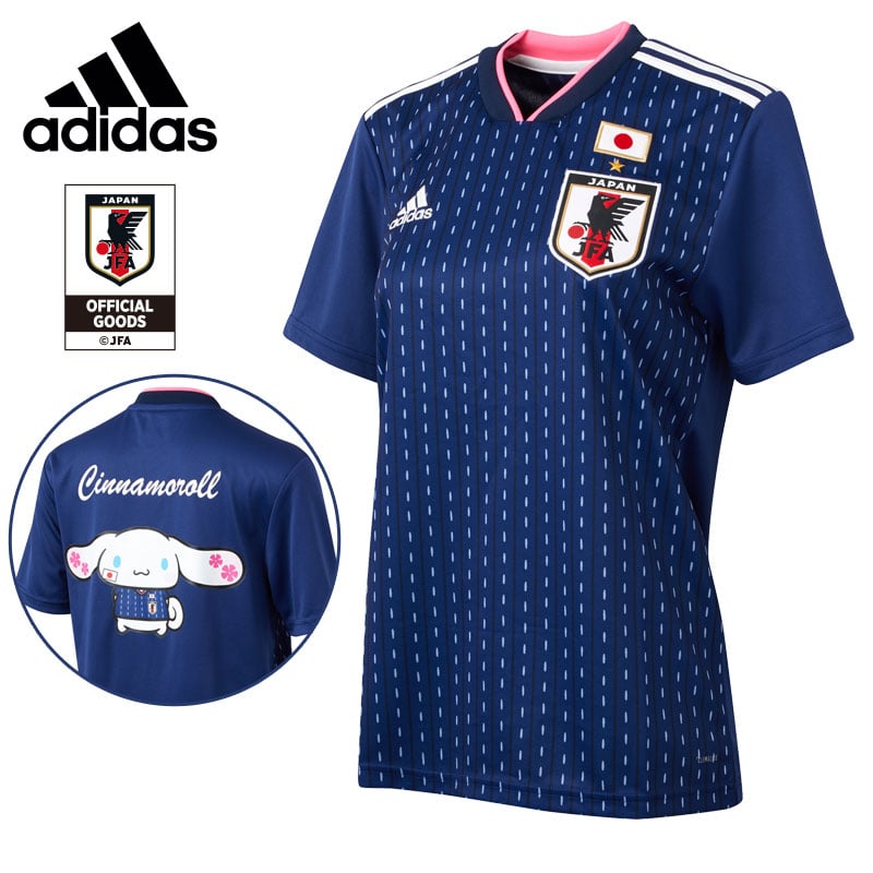 シナモロール Adidas サッカー日本代表ホームレプリカユニフォーム半袖 なでしこジャパン レディースs サンリオオンラインショップ本店 公式通販サイト