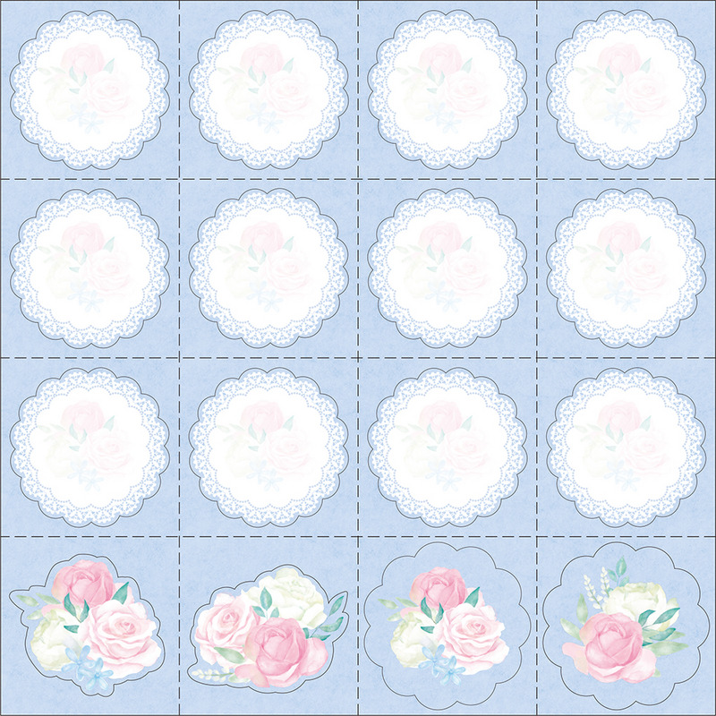グリーティングカード 結婚祝い　寄せ書き　花と文字　