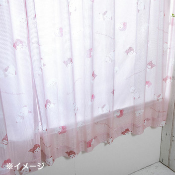 サンリオキャラクターズ レースカーテン2枚組100×133cm