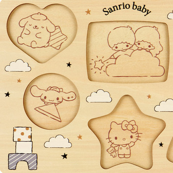 サンリオキャラクターズ 木製パズル(Sanrio Baby)