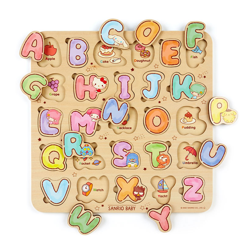 サンリオキャラクターズ 木製パズル(Sanrio Baby)アルファベット