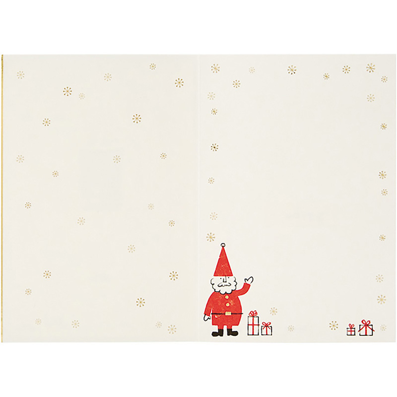 グリーティングカード クリスマス　サンタいっぱい