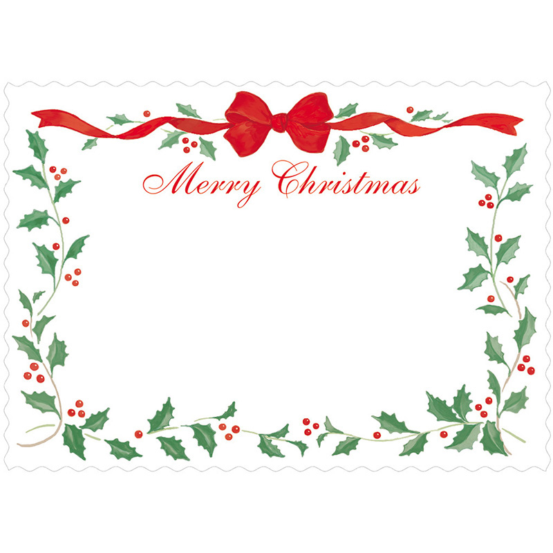 グリーティングカード クリスマス　緑のツリー