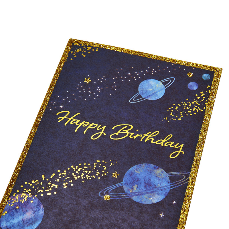 グリーティングカード 誕生日祝い　宇宙