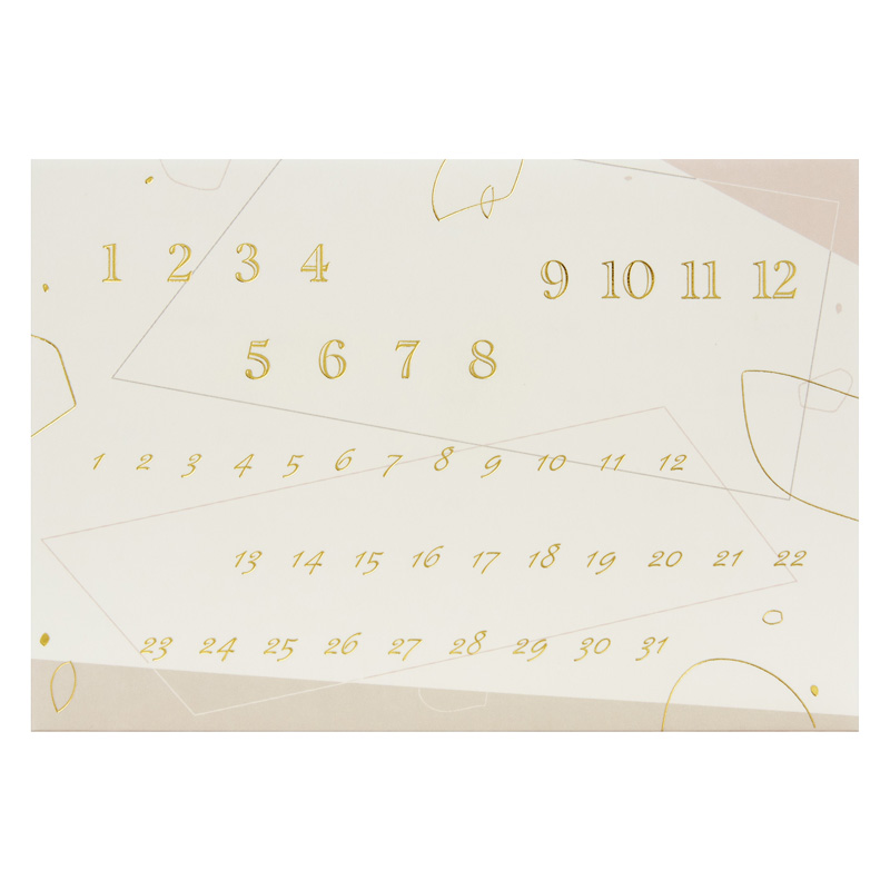 グリーティングカード カスタム　誕生日祝い　並ぶ数字