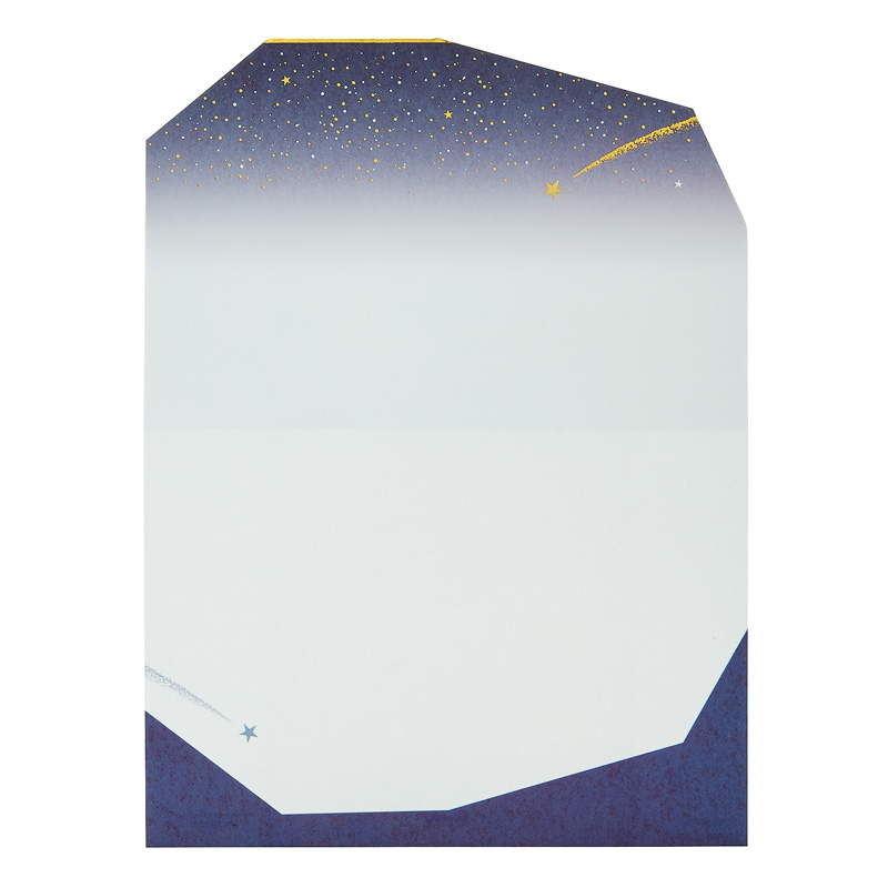 グリーティングカード 誕生日祝い　星空