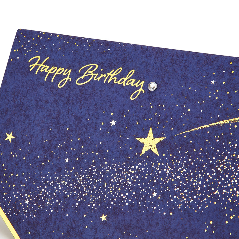 グリーティングカード 誕生日祝い　星空