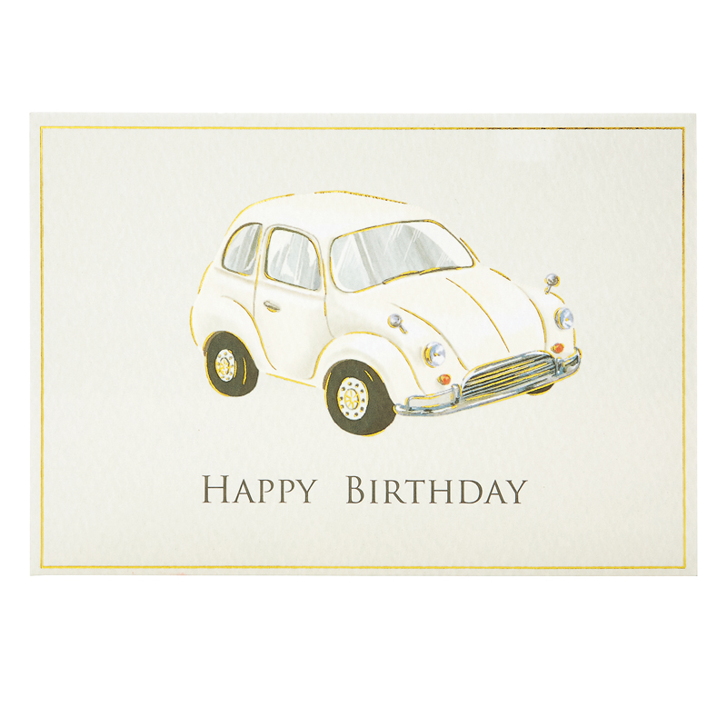 グリーティングカード 誕生日祝い　車