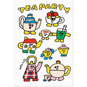 グリーティングカード 多目的　秘密のTeas' party