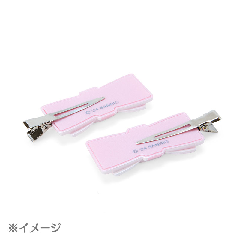 マイメロディ 前髪クリップ（キルトリボン）