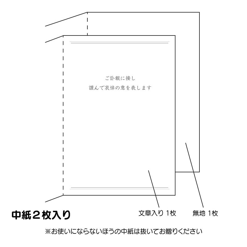 グリーティングカード お悔やみ　お悔やみユリ