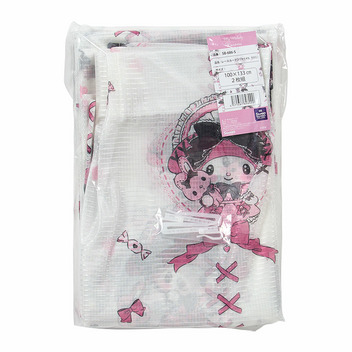 マイメロディ&クロミ レースカーテン2枚組100&times;133cm