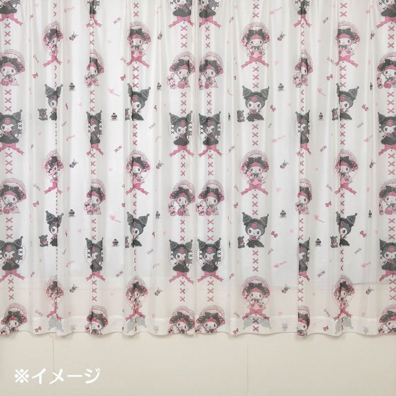 マイメロディ&クロミ レースカーテン2枚組100&times;176cm
