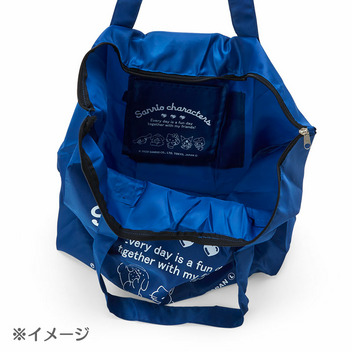 サンリオキャラクターズ 大型折りたたみファスナートートバッグ