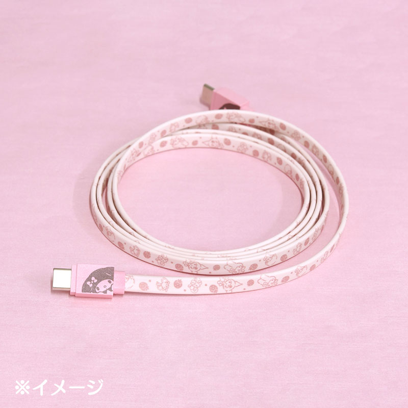 マイメロディ USB Type-C to Type-C対応 同期＆充電ケーブル