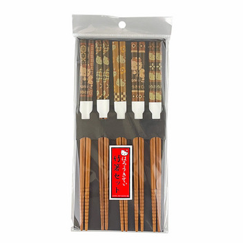 ハローキティ 竹箸セット（寄木）