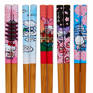 サンリオキャラクターズ 竹箸セット（桜JAPAN）