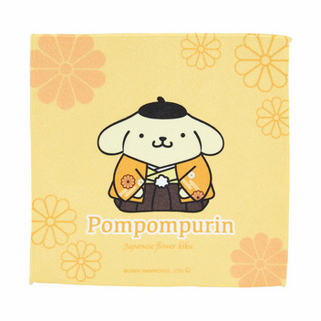 ポムポムプリン ちょいでかミニタオル（日本の花）