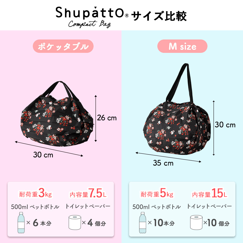 ハローキティ Shupatto（シュパット）コンパクトバッグM