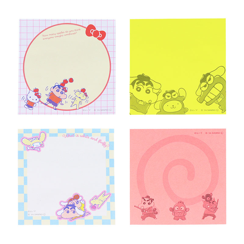 サンリオキャラクターズ クレヨンしんちゃん 付箋メモ（ポップ）