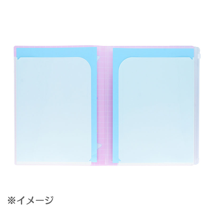 サンリオキャラクターズ クレヨンしんちゃん ファスナー付きクリアファイル6ポケット（スター）