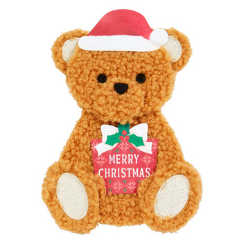 グリーティングカード クリスマス ふかふかテディベア