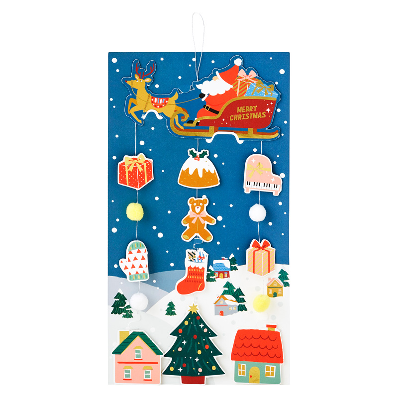 グリーティングカード クリスマス　モビール