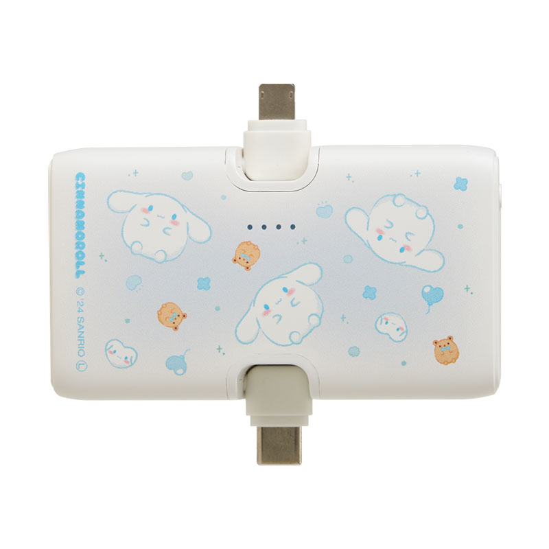 シナモロール Lightning/Type-C コネクタ付き リチウムイオン充電器