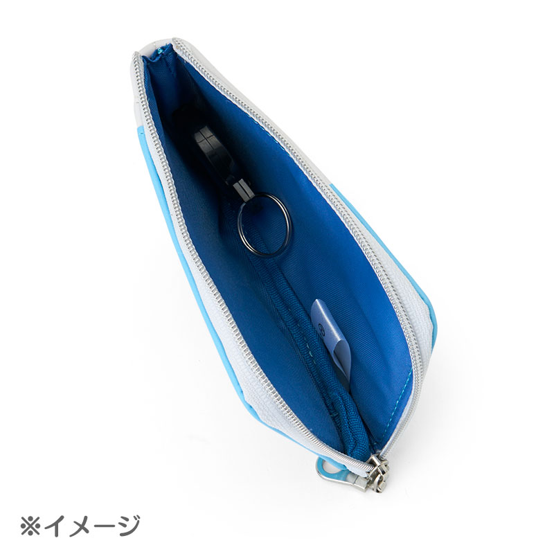 ハローキティ キー＆パスポーチ 飛行機（みずいろ）
