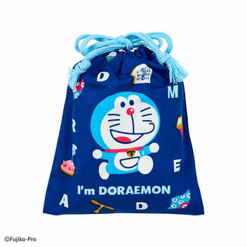 ドラえもん 持ち手付き巾着(I'm 早けれ DORAEMON)