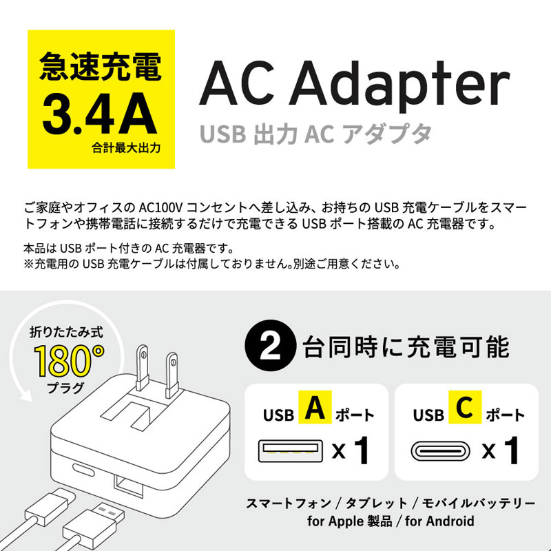 バッドばつ丸 タマ＆フレンズ USB出力ACアダプタ