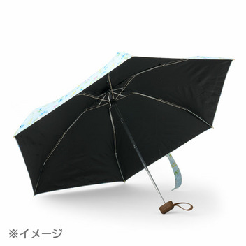 ポムポムプリン 晴雨兼用折りたたみ傘ミニ（水彩フラワー）