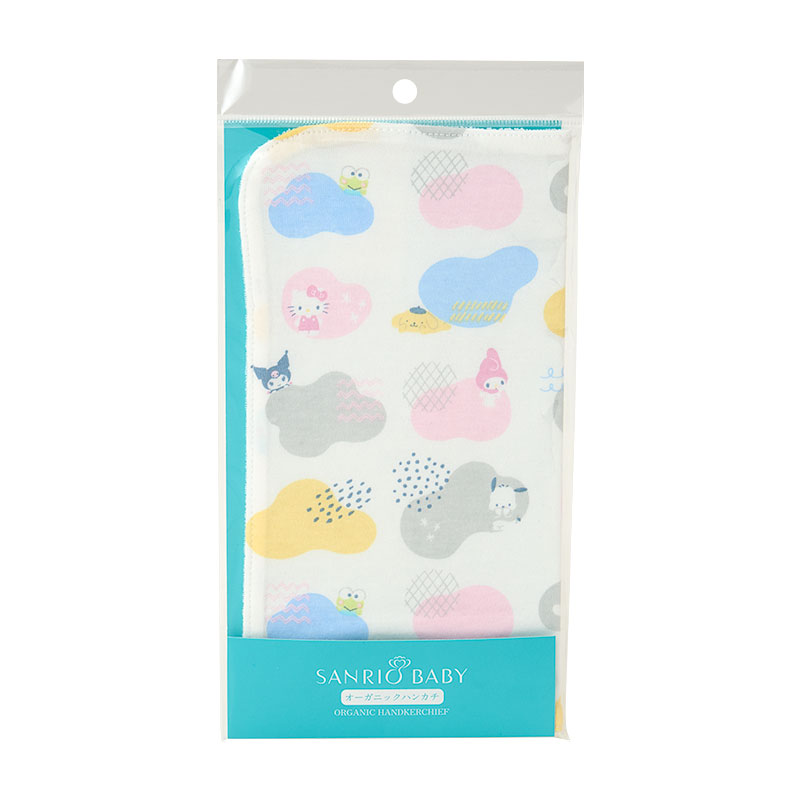 サンリオキャラクターズ オーガニックハンカチ カラフル（Sanrio Baby）