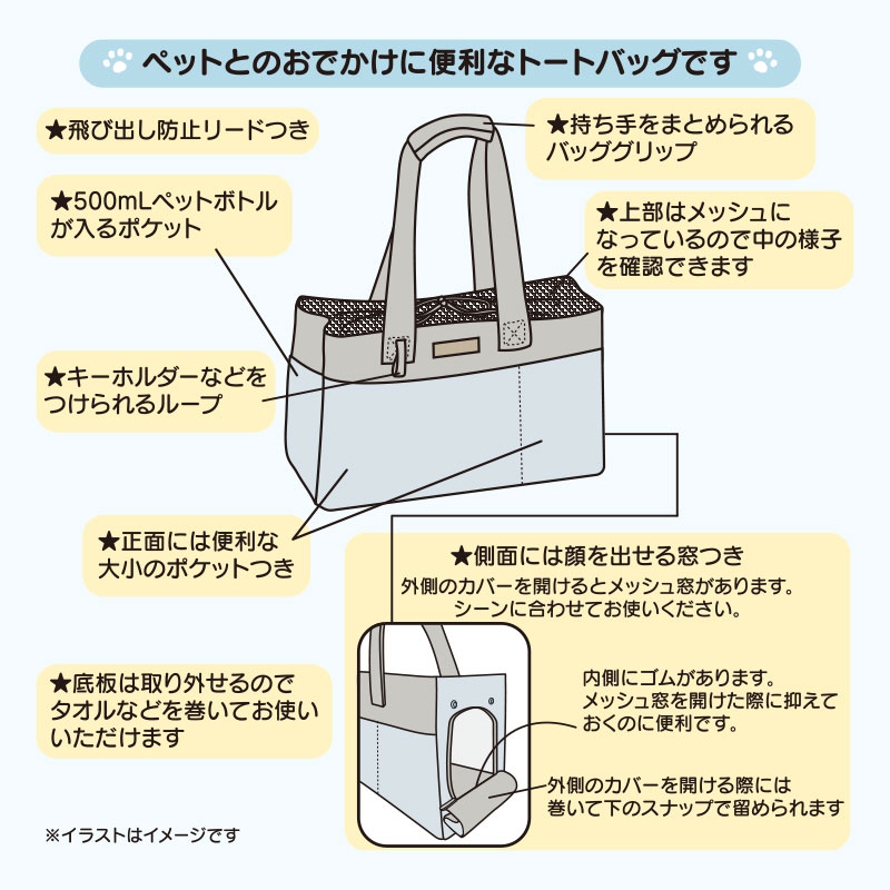 サンリオキャラクターズ トートバッグ 猫（いつでも一緒うちの子）