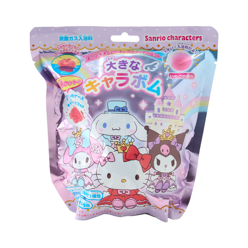 サンリオキャラクターズ 大きなキャラボム（炭酸ガス入浴料）お城ケース&マスコット