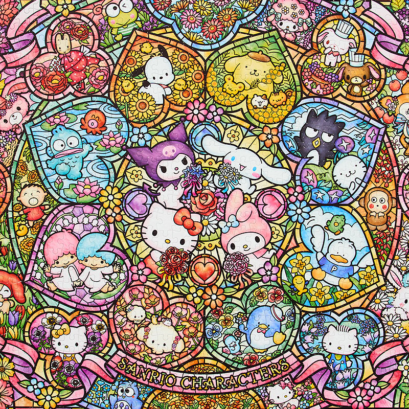 サンリオキャラクターズ 1000ピース ジグソーパズル（ステンドグラス）