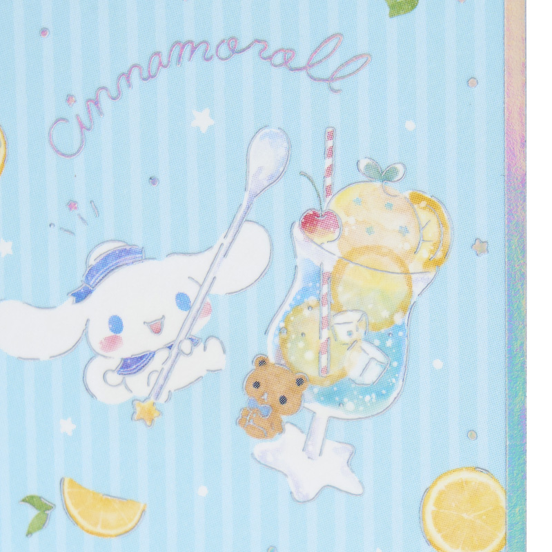 グリーティングカード サマー　ミニカード　シナモロールレモンとクリームソーダ