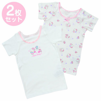 ハローキティ キッズ半袖肌着 2枚セット