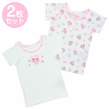 マイメロディ キッズ半袖肌着 2枚セット