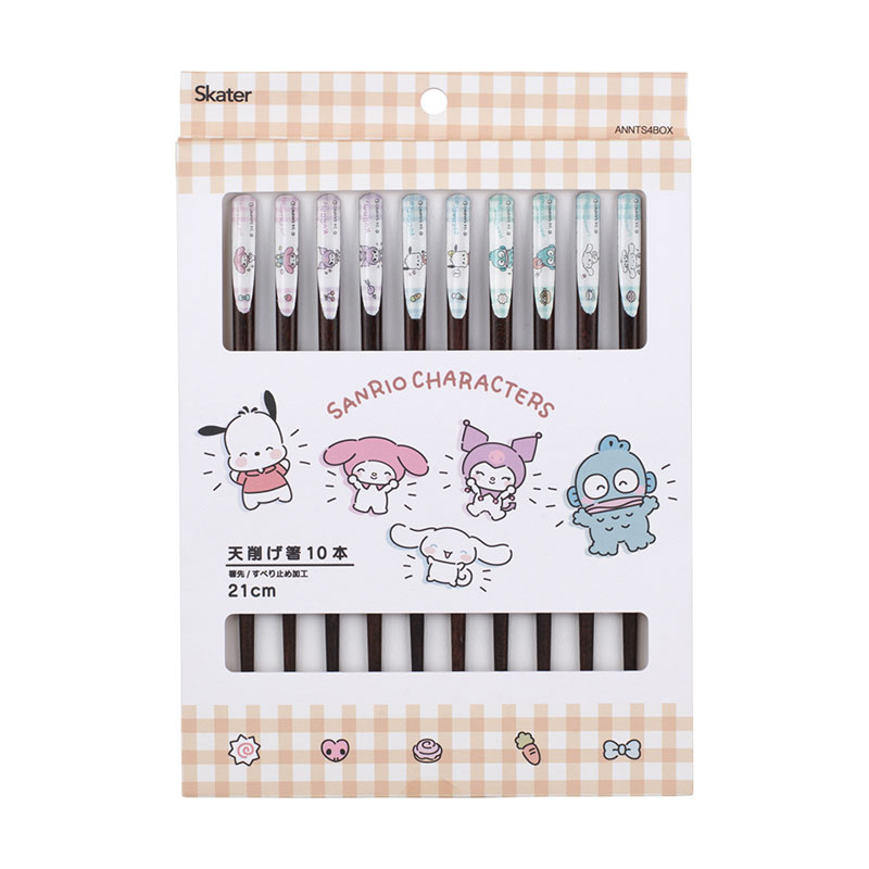 サンリオキャラクターズ 木製 天削げ箸10本入り