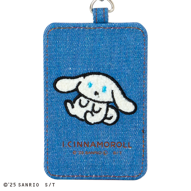 I.CINNAMOROLL（アイシナモロール） サガラ刺繍リール付きパスケース