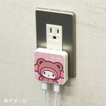 マイメロディ USB Type-C 出力 ACアダプタ（クマ）