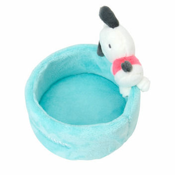 ポチャッコ マスコット付き小物入れ（丸形）