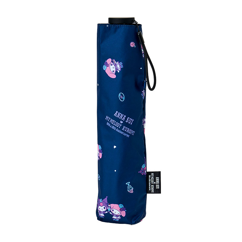 マイメロディ&クロミ ANNA SUI 晴雨兼用折りたたみ傘（総柄）