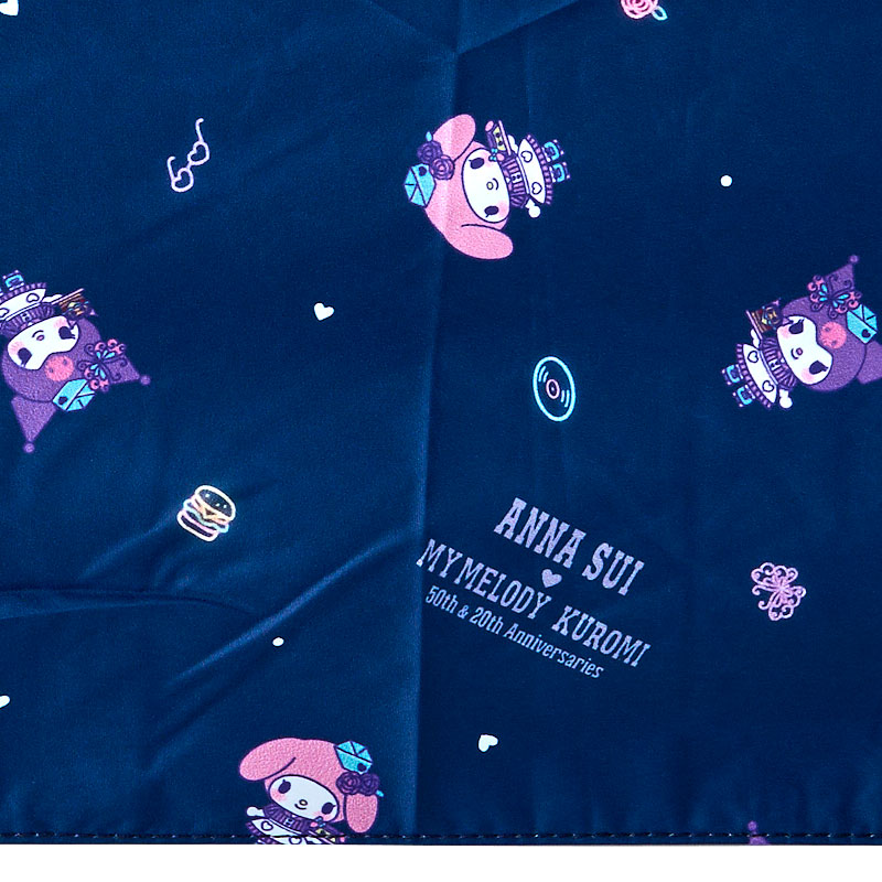 マイメロディ&クロミ ANNA SUI 晴雨兼用折りたたみ傘（総柄）