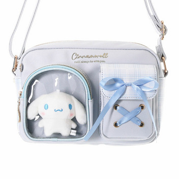 シナモロール ぬいぐるみ付きショルダーバッグ