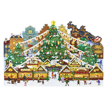 グリーティングカード クリスマス　クリスマスマーケット