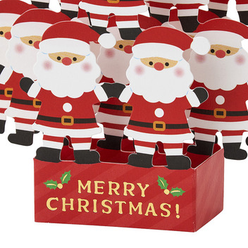 グリーティングカード クリスマス　サンタツリー