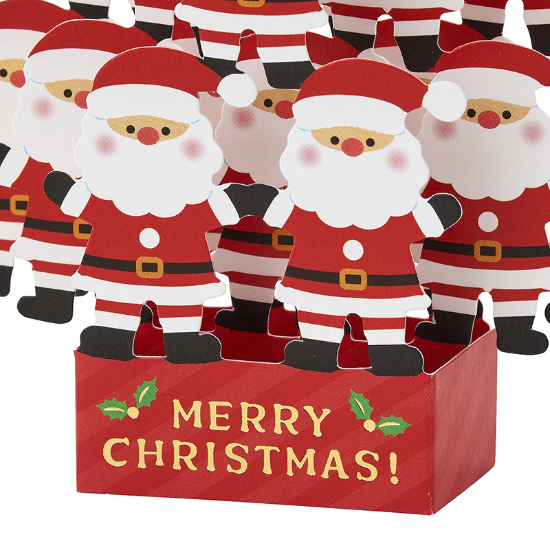 グリーティングカード クリスマス　サンタツリー
