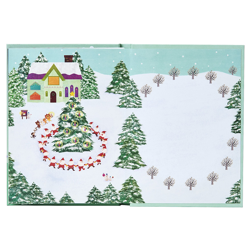グリーティングカード クリスマス　絵本「サンタさんのプレゼント」